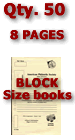 Sales Books ‑ Blocks 8‑Page** (Ivory ‑ Qty. 50) Image