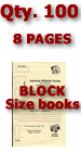Sales Books ‑ Blocks 8‑Page*** (Ivory ‑ Qty. 100) Image